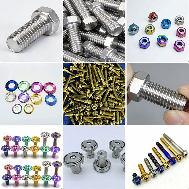 Titanium Bolts Grade 5 High Strength for Aerospace and Marine